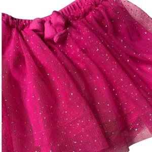 Sparkly Skirt Disney Baby Hot Pink Tulle Dress-Up Elastic Waist Girlie Size 3 Mo